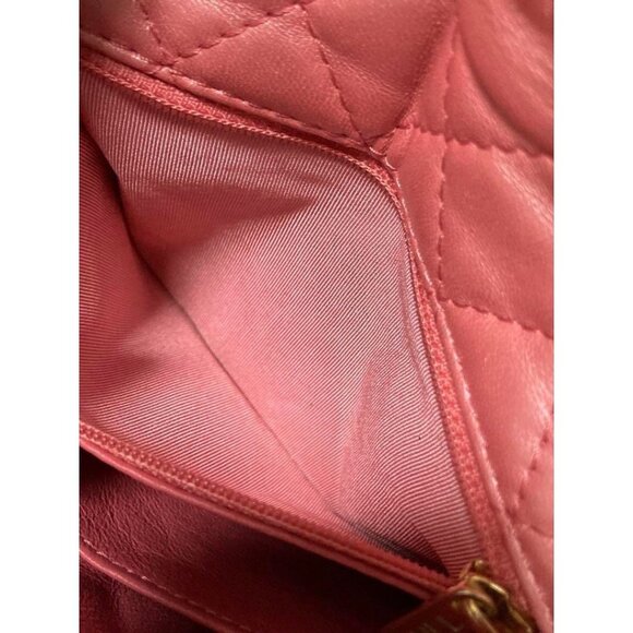 RARE Authentic CHANEL Lambskin Quilted Precious Jewel Mini Flap Bag Pink - Picture 15 of 16